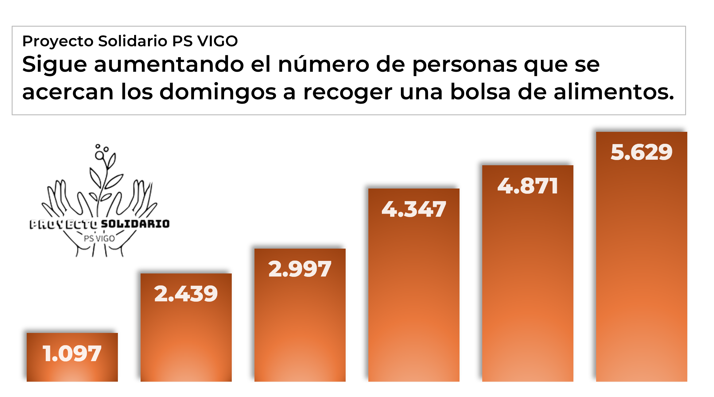 Bolsas de alimentos repartidas 2020-2025